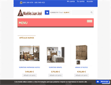 Tablet Screenshot of mueblesjuanjose.com